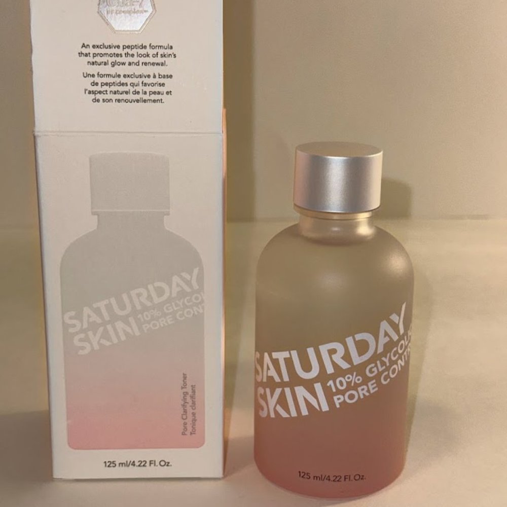 Saturday Skin Pore Clarifying Toner 10% Glycolic Acid 4.22 oz / 125mL Full Size - Picture 5 of 7